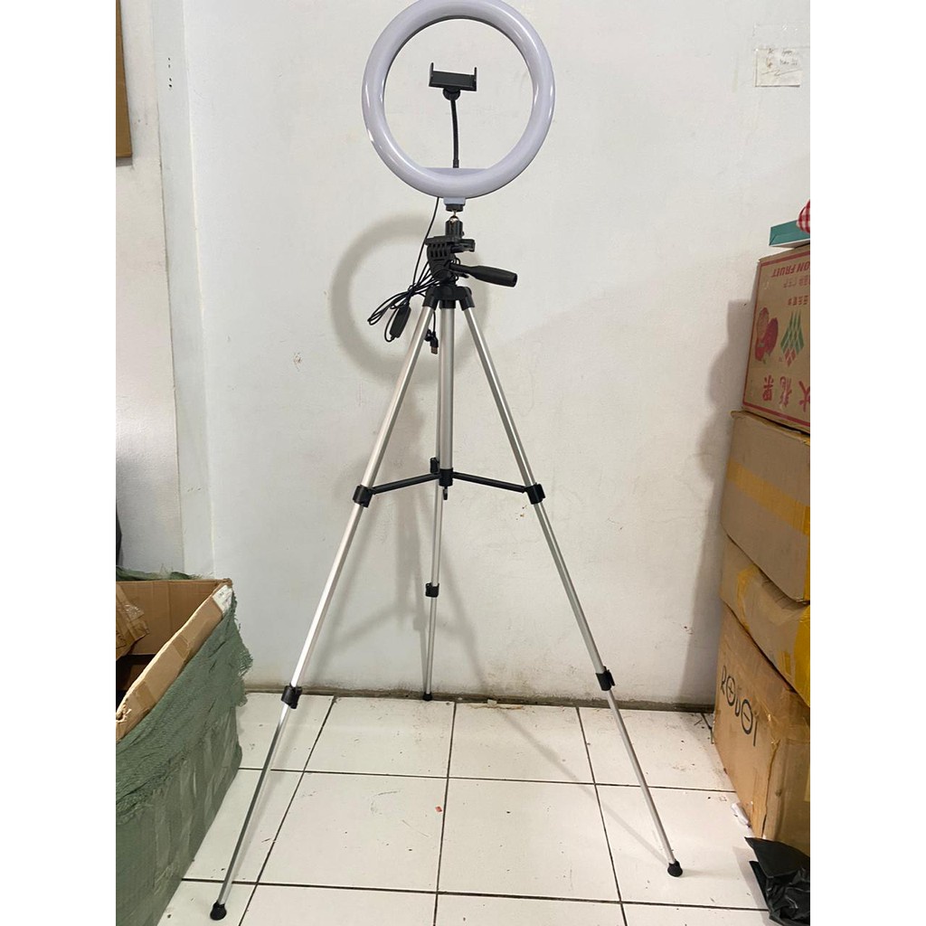 RING LIGHT LED 33 CM Lampu 33 cm Make Up + TRIPOD 330A  PAKET TERMURAH