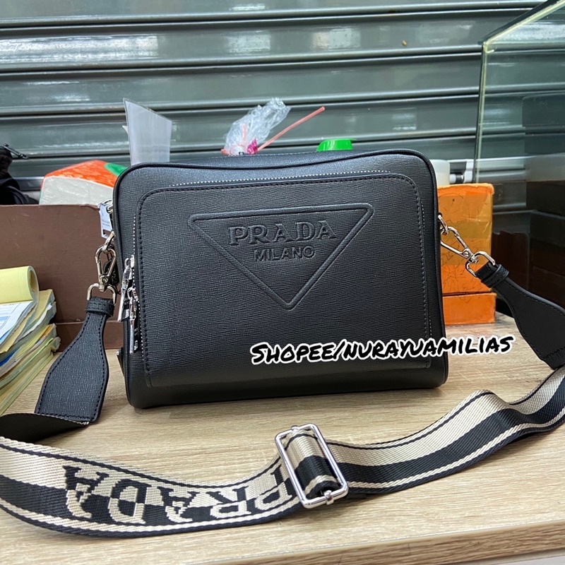 Tas selempang prada pria wanita tas slempang branded