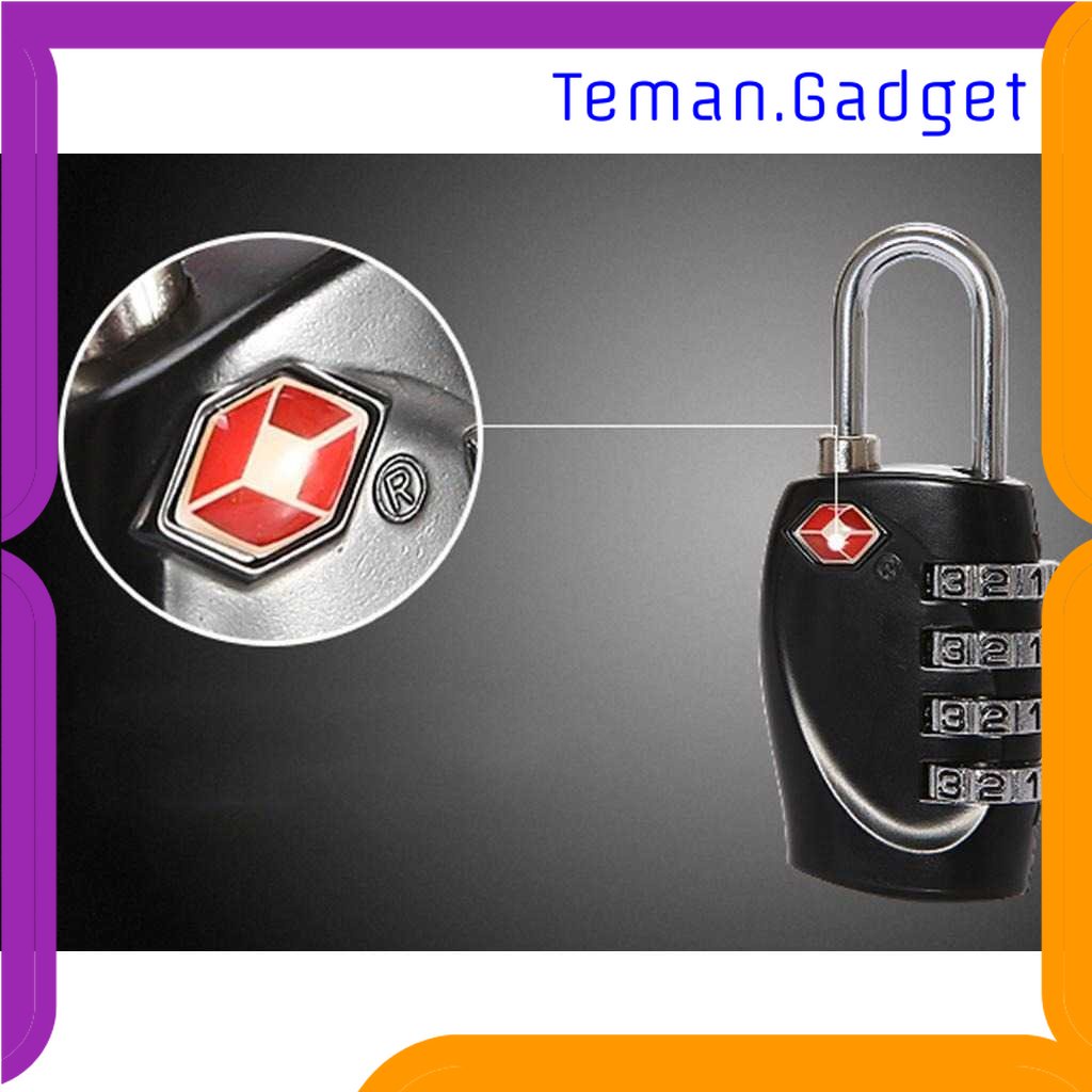 TG-TRV CoolCell Gembok Koper Angka 4 Digit Suitcase Password TSA Lock - TSA-330