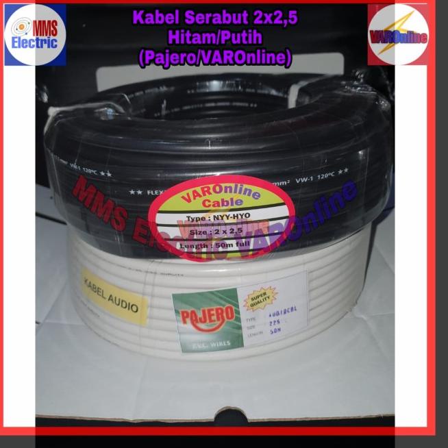 Kabel Serabut 2x2,5x50m Pajero - Pajero hitam