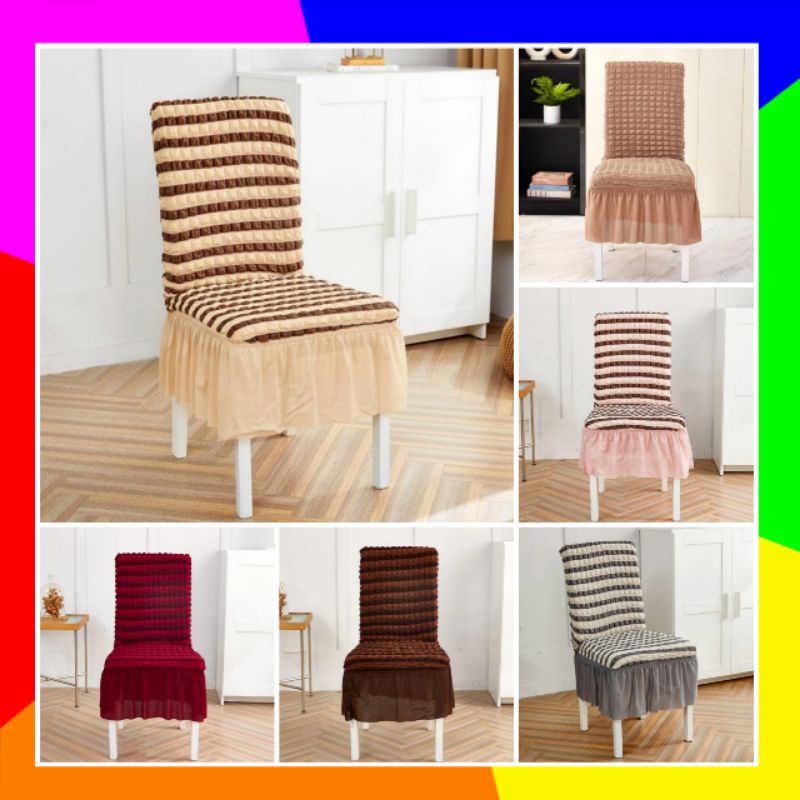 Jual COVER KURSI MAKAN TEBAL MEWAH ELASTIS SARUNG KURSI MAKAN ELASTIS