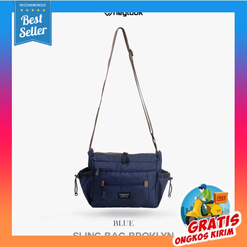 Tas Selempang Slempang Waistbag Mini Cowok Keren Simple Kecil Anti Maling Kuat Murah Waist Bag Kekin