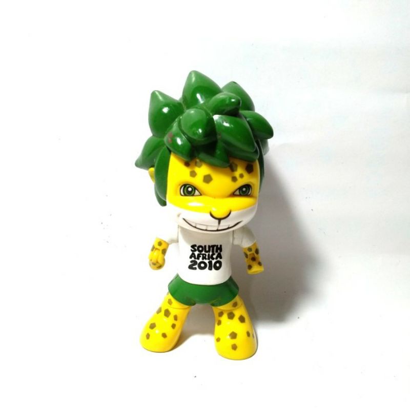 Maskot World Cup 2010 South Africa Afrika Selatan Sepakbola Zakumi Piala Dunia Pildun Figure Figurin