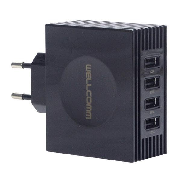 Wellcomm 4 Port USB Charger 4.5A