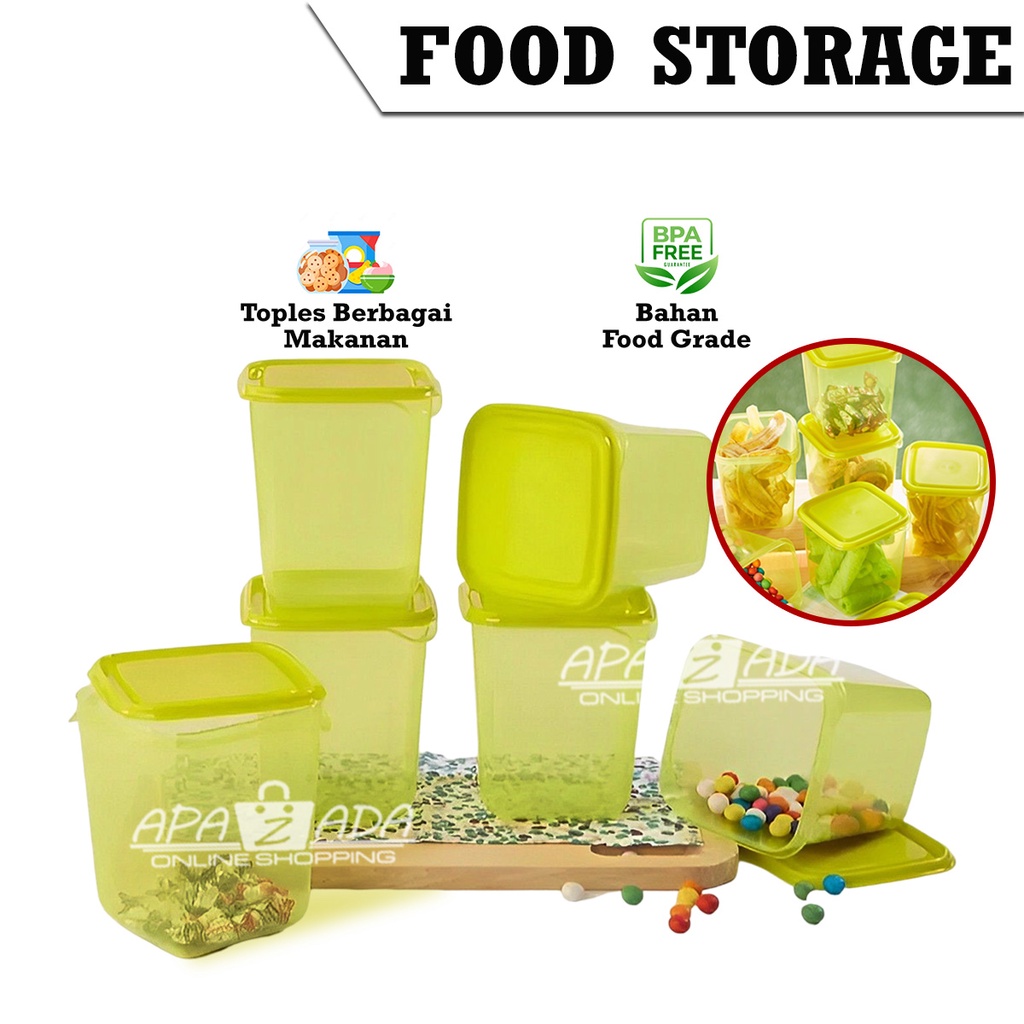 Jual Apazada Voxy Storage M Set Of 6 Pcs Set Tempat Penyimpanan Makanan Murah Toples 1347