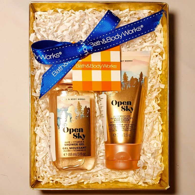 BBW OPEN SKY TRAVELSIZE GIFT SET PAKET BATH &amp; BODY WORKS