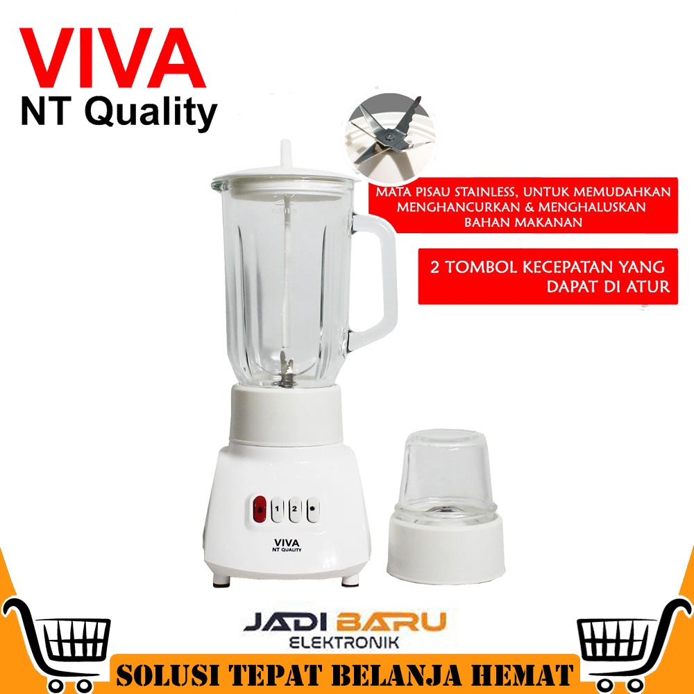 (READY COD) BLENDER VIVA NATIONAL BL-T11A / BL-T9A / BLT11A/BL-T9A- BLENDER KACA VIVA 1LITER (GARANS