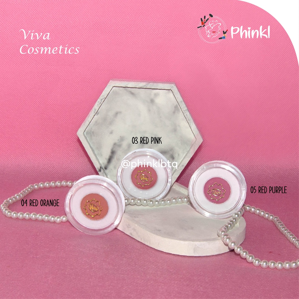 `ღ´ PHINKL `ღ´ Viva Fin Touch Blush On perona pipi peach pink orange nude warna lembut