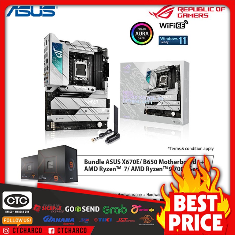 Jual Motherboard Asus Rog Strix X E A Gaming Wifi Amd X Ryzen