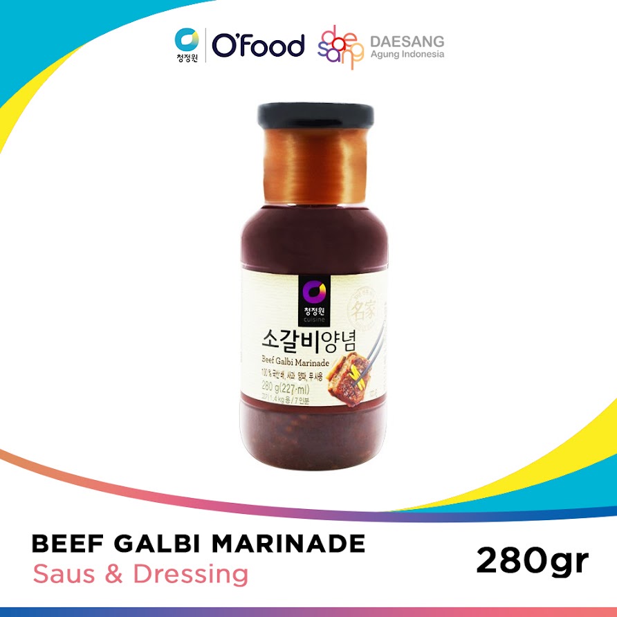 Jual Chung Jung One Beef Galbi Marinade Sauce 280 gr Shopee Indonesia
