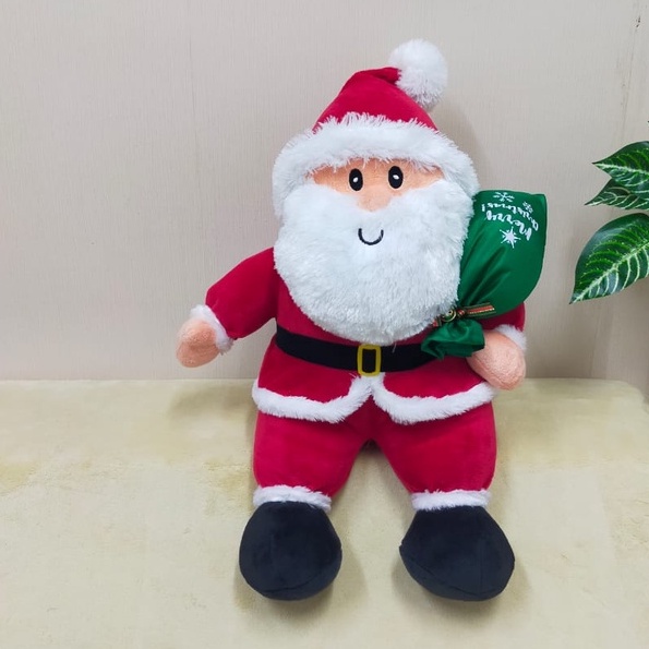 Boneka Santa 60cm/16"/Boneka Santa Claus/Boneka natal/Kado Natal/Hadiah Natal