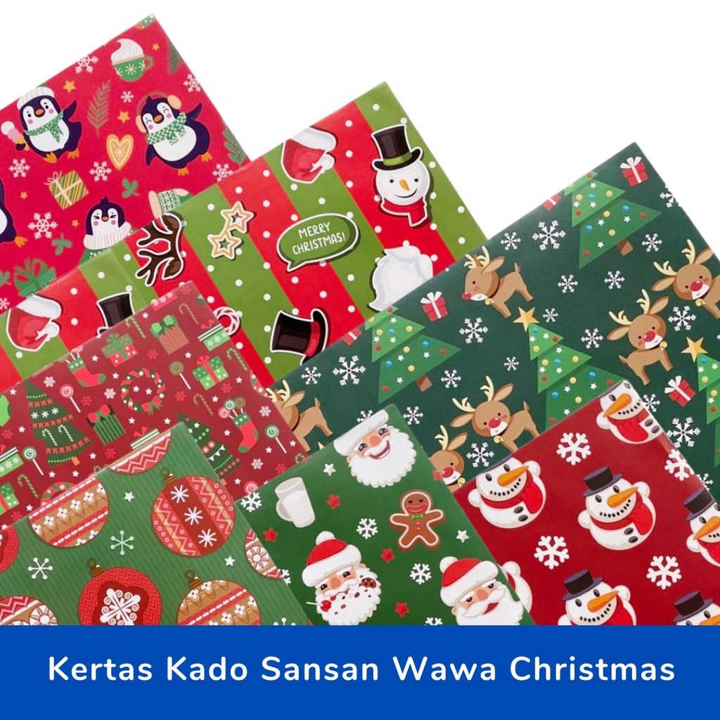 

Kertas Kado / Wrapping Paper Sansan Wawa Natal/Christmas