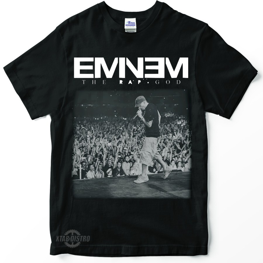 Kaos Rap Hiphop EMINEM THE RAP GOD Premium Tshirt Eminem Rap Tees