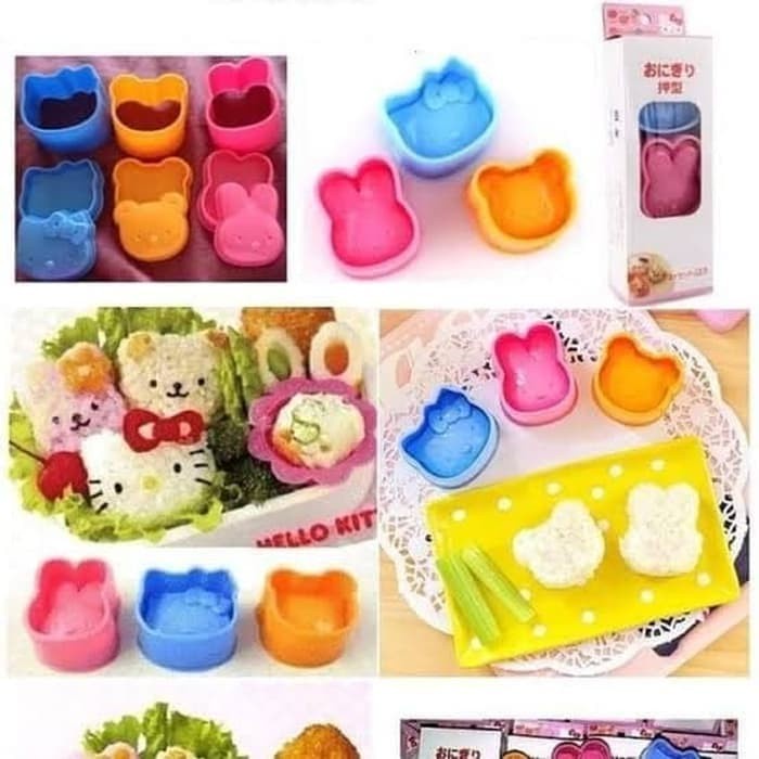 IKILOSHOP Cetakan Nasi Bento Sandwich Roti 3 in 1 H K