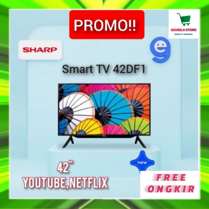 TV LED DIGITAL SMART TV 42 INCH 42DF1 BISA YOUTUBE