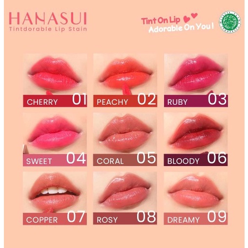 Hanasui Mattedorable Lip Cream Boba Edition Lipstick Matte BPOM with VIT E Lipstik Lipstain Lip tint LIptint