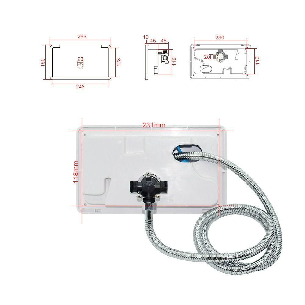 POPULAR Shower Box Eksternal RV Ultraviolet-proof Caravan Boat RV Exterior Shower