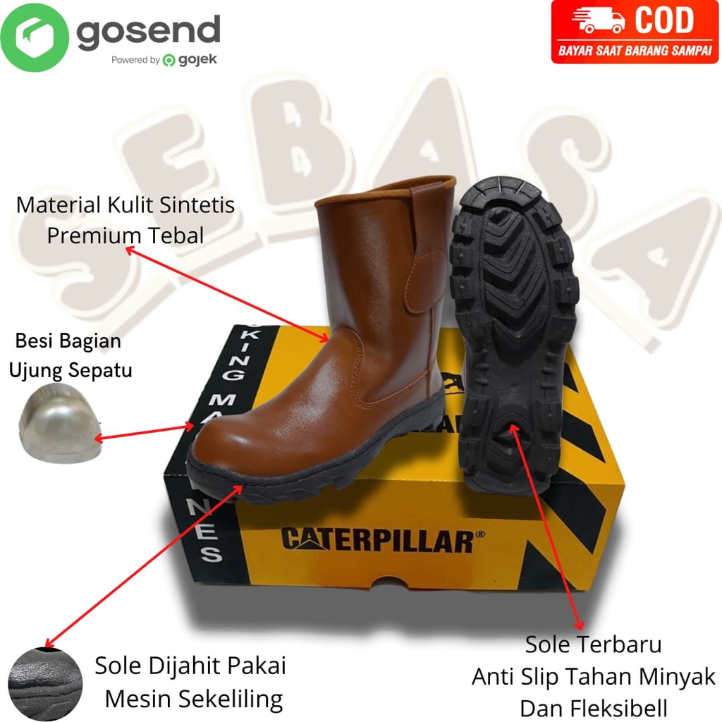 sepatu safety pelindung sepatu kerja