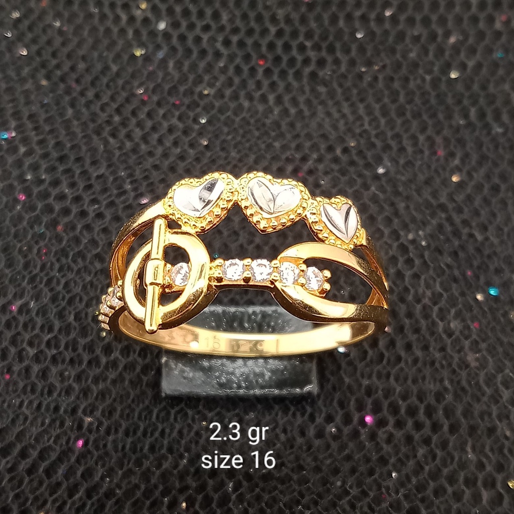 Cincin emas 17K - 2.3 gr kadar 750 - 3914