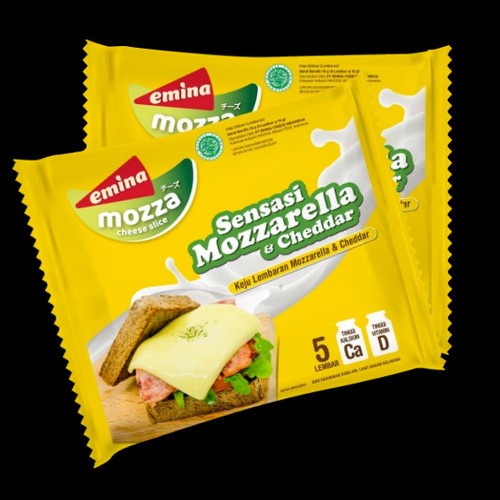 

T0P EMINA SLICE CHEESE MOZZARELLA 75GR ISI 5PCS / KEJU MOZARELLA SLICE NICE