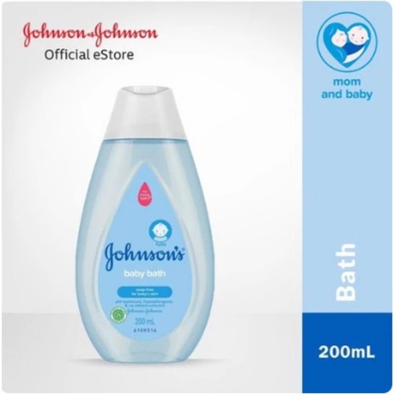 JOHNSON'S BLUE BATH 200ML Botol &amp; Reffil