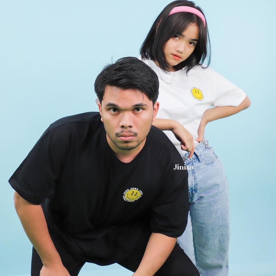 Harga Termurah JINISO T-Shirt JNSO SMILE Oversize Tee | Kaos