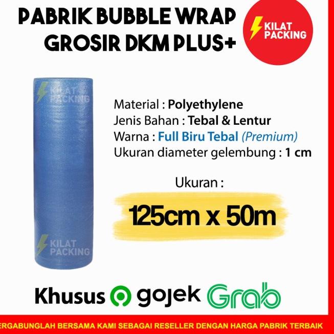 

PLASTIK BUBBLE / BUBBLE WRAP 125CM X 50M DKM+ PREMIUM MURAH - HITAM TEBAL