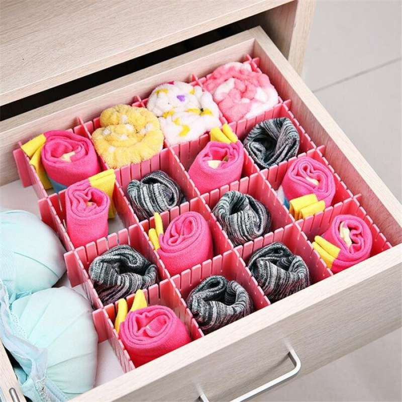 IKILOSHOP Drawner 4 Sekat Pembagi Laci Lemari Drawer organizer pembatas laci