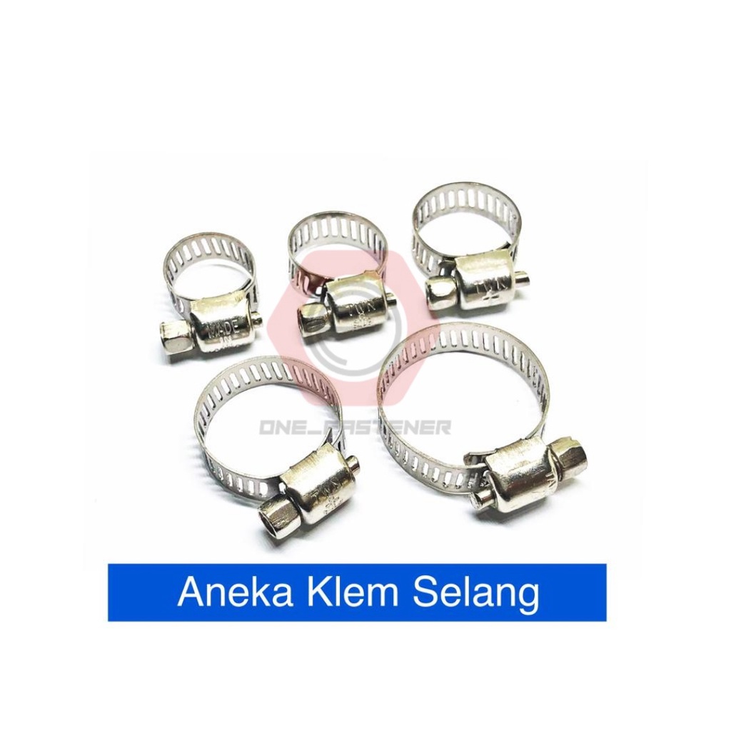 Klem Selang Hose Clamp Stainless Anti karat pengunci pengencang pengikat selang gas air regulator Taiwan