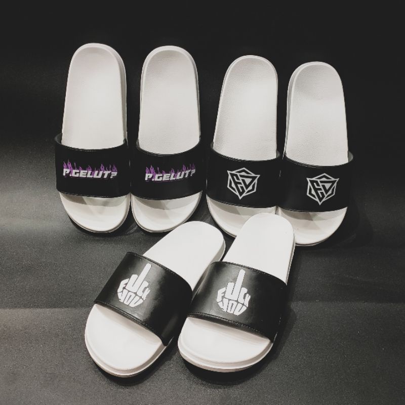 Sandal ESTADO ragam motif logo