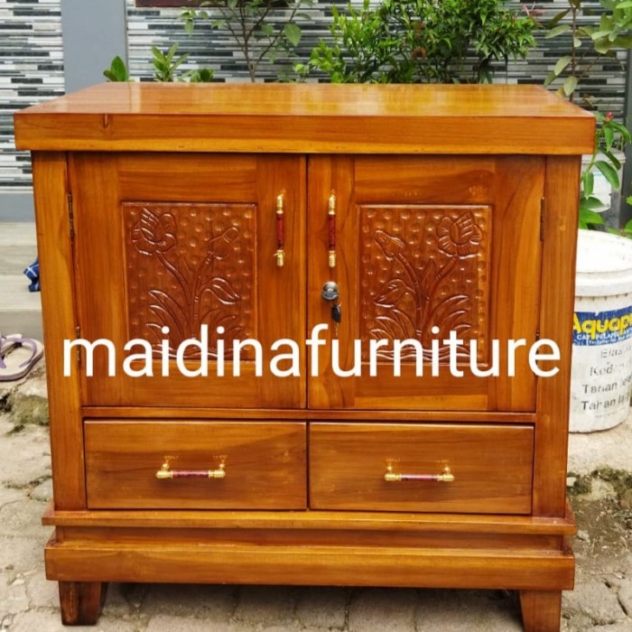 Bupet Tivi/ Lemari Arsip/ Bupet Tivi Kayu Jatimanium Tua