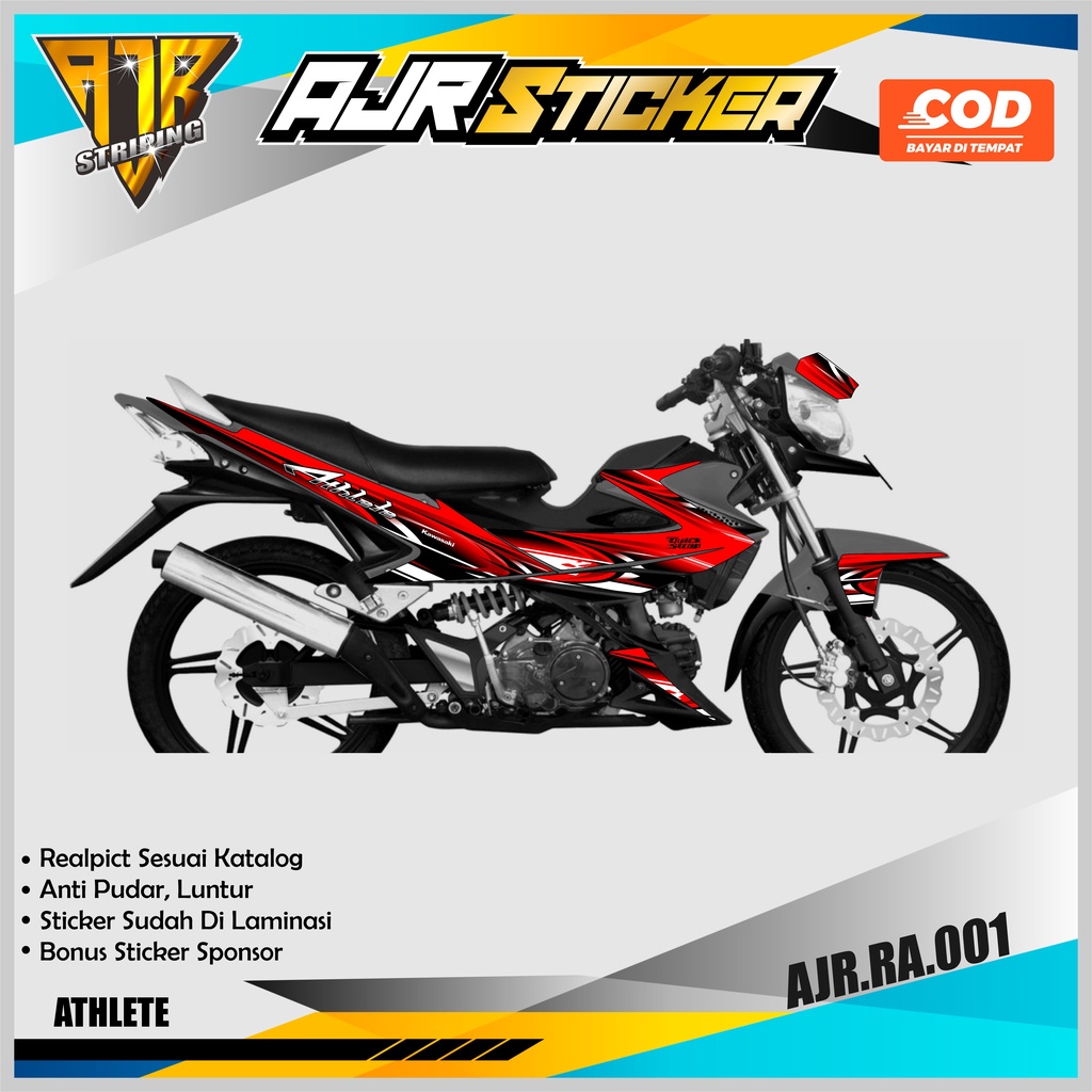 STRIPING/SEMI DECAL KAWASAKI ATHLETE - STRIPING Variasi List KAWASAKI ATHLETE . AJR.RA.01