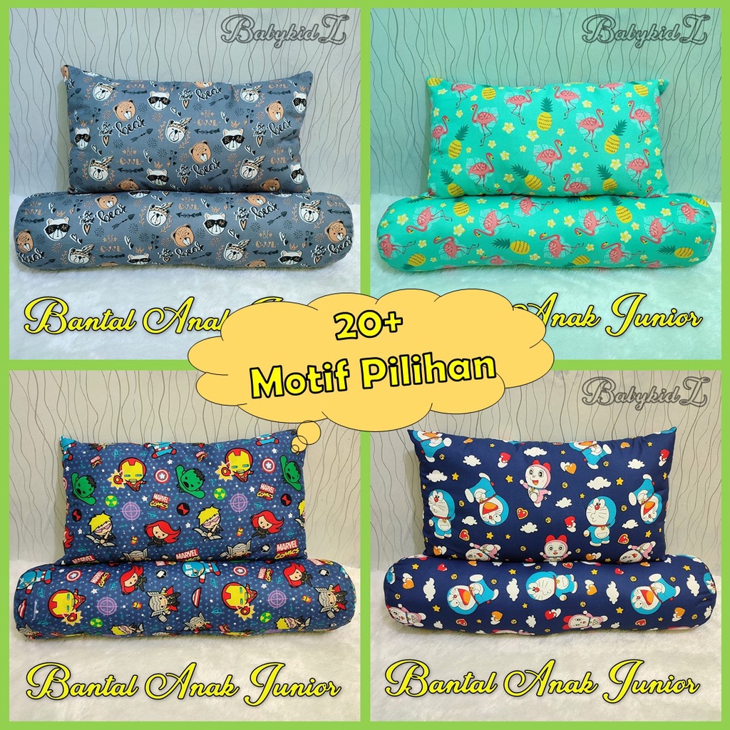1 set Bantal Guling Anak motif Karakter Umur 2 - 10 Tahun