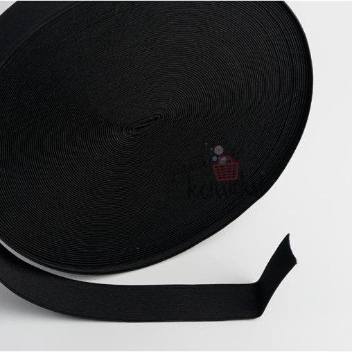 Karet Elastis Hitam Penguin 2.5 cm (1")