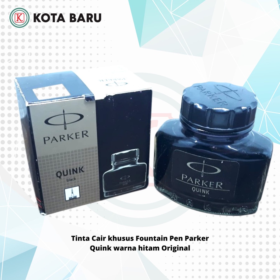 

Tinta Cair khusus Fountain Pen Parker Quink warna hitam Original