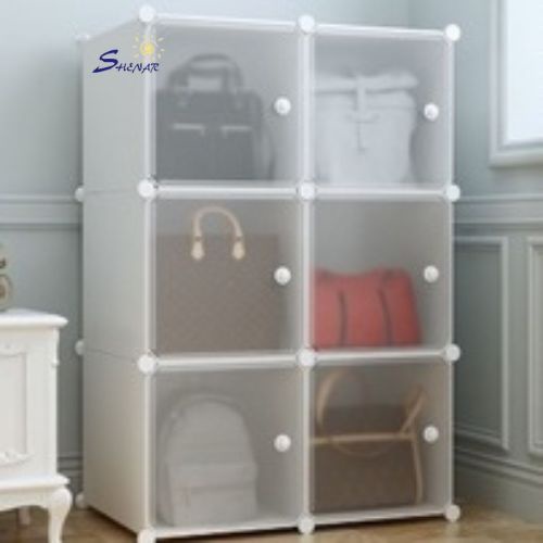 Lemari Plastik STELLA 2x4 / Lemari Kabinet Tas / Lemari Plastik Shenar Portable