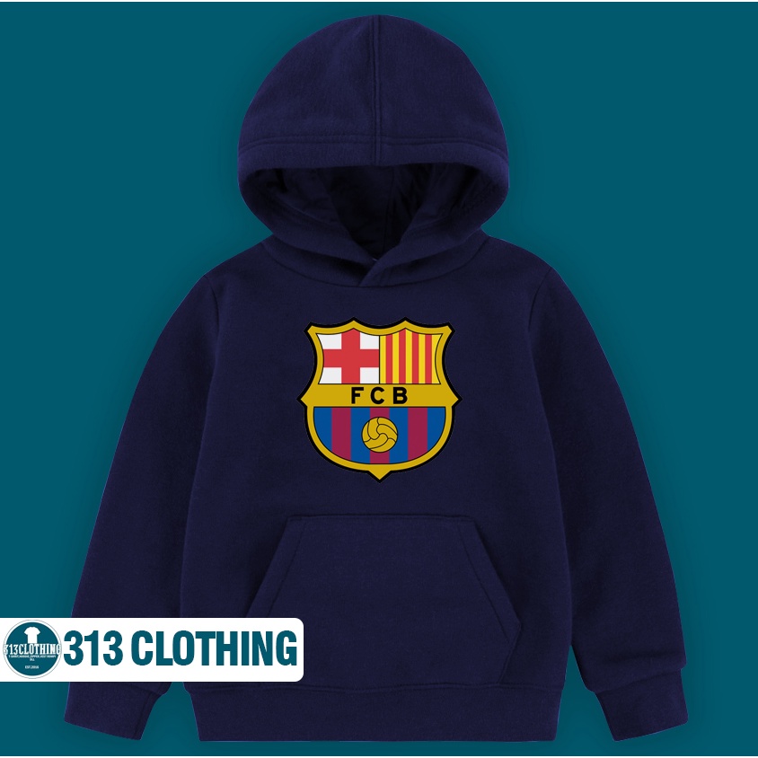 Jaket Hoodie Anak Barcelona FC Barca Hoodie Sweater Anak Barca