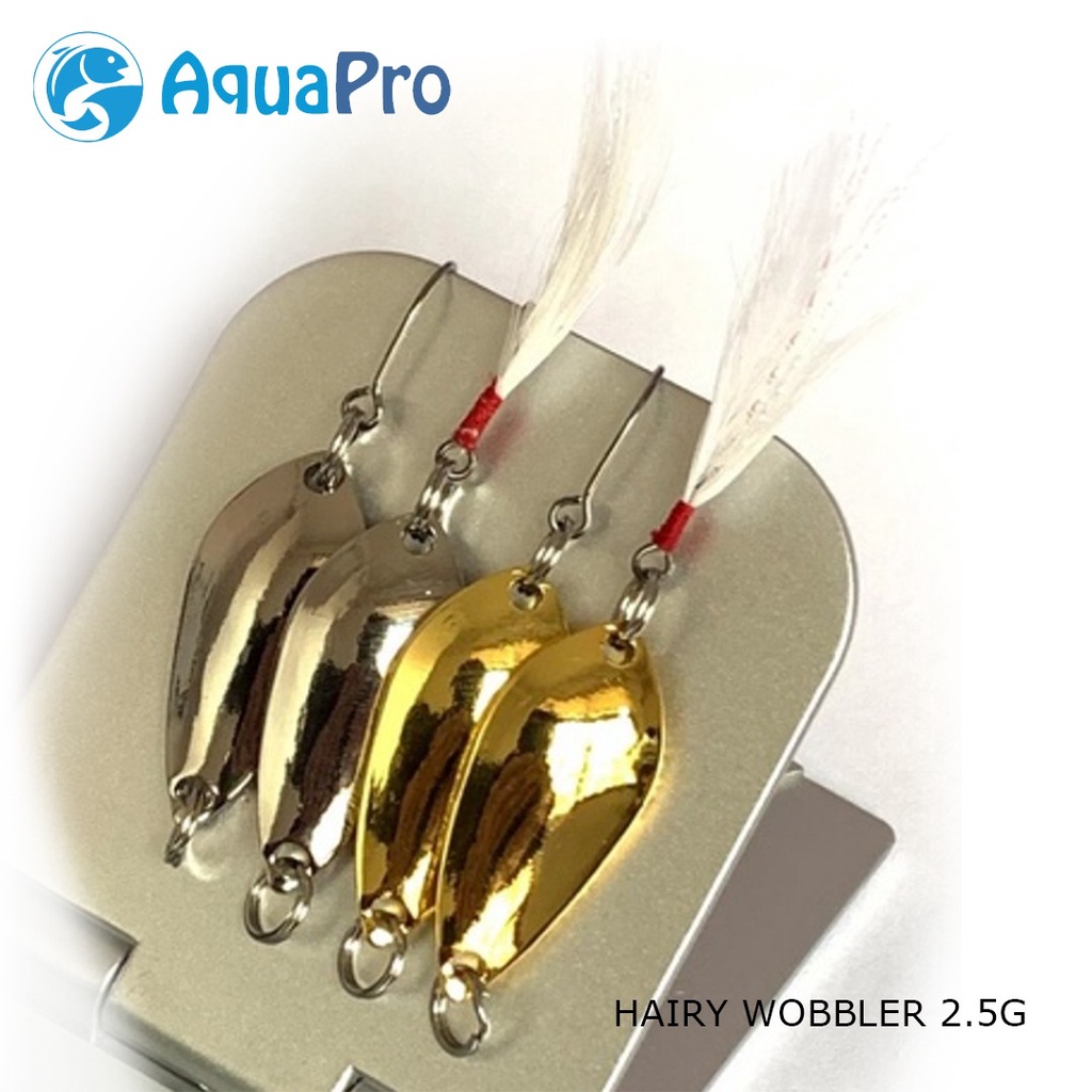 Umpan Kail Pancing Hairy 2.5G Wobbler Umpan Spinner Sendok Buatan Bass Keras Payet Paillette Umpan Kait Baja Logam