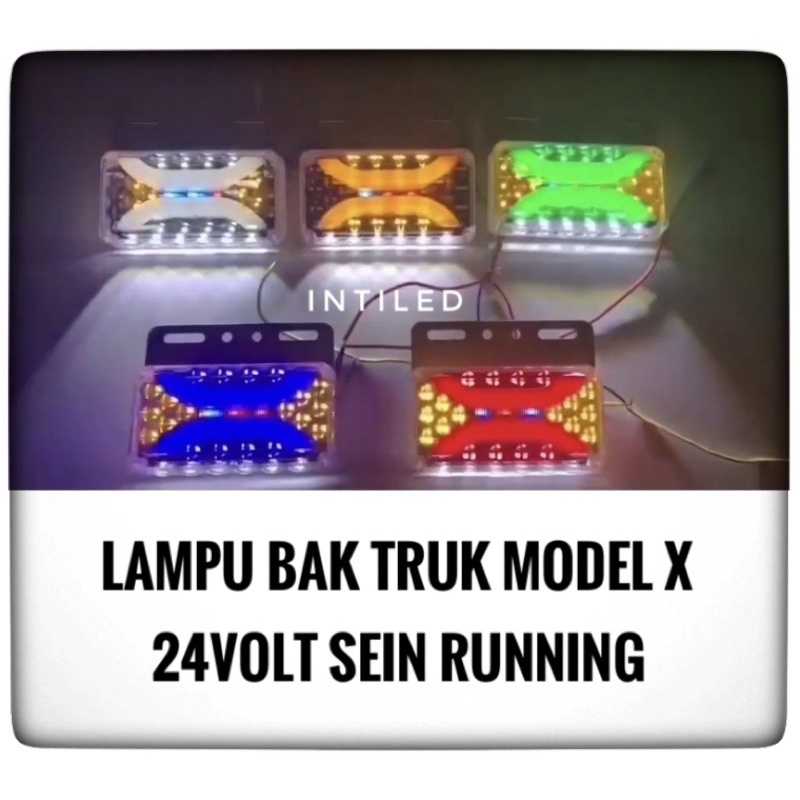 24VOLT - LAMPU BAK TRUK LAMPU BELAKANG LAMPU SAMPING MODEL X SEIN RUNNING