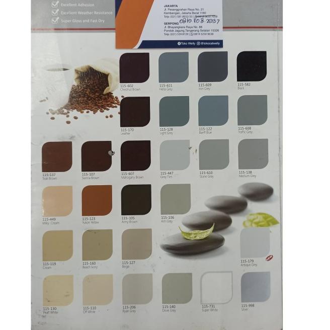 FTALIT GLOSS / CAT KAYU BESI HITAM & PUTIH 1 KG