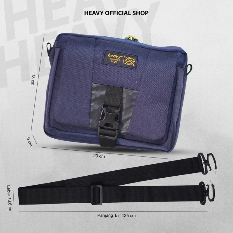 Tas Selempang Pria Heavy - Cross Body Bag Heavy - Tas Slingbag Alano Army