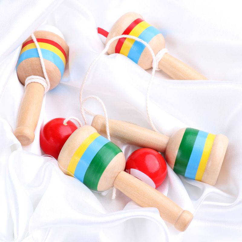 Mainan Edukasi Anak WOODEN SKILLS CUP Japanese Wooden Toy Skill Ball