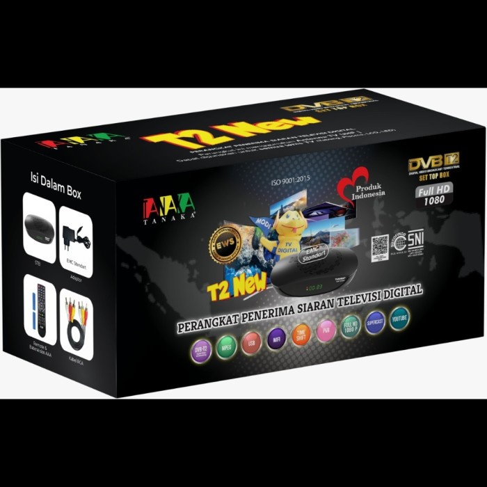 Tanaka Set top box dvb T2 HD tanaka stb TV DIGITAL T2 NEW Promo Sale