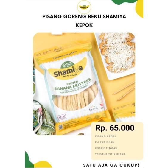 

Pisang Goreng Beku Shamiya 750 gram