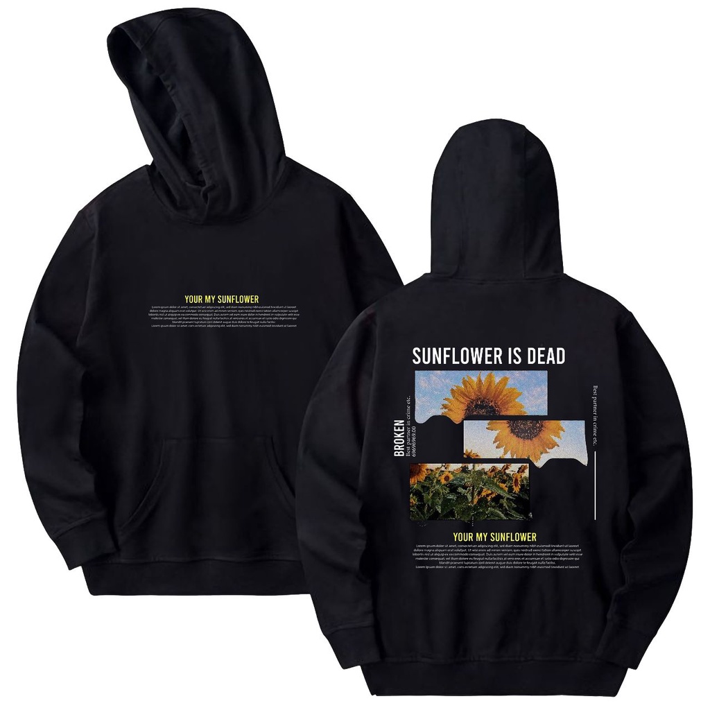 Pro.Coll - Sunflower Is Dead Hoodie - Hoodie Pria dan Wanita