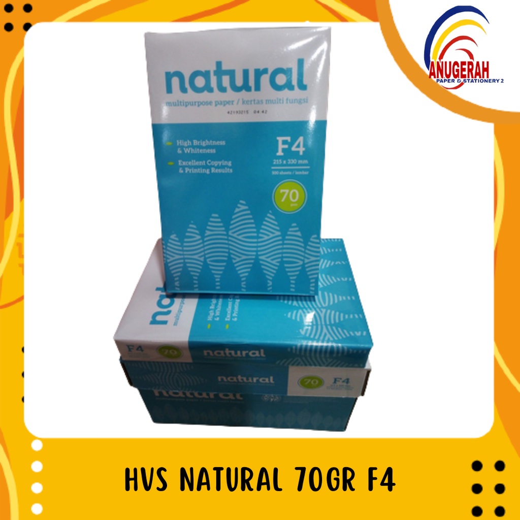 

Kertas HVS Natural Folio F4 70 Gram Murah (RIM)