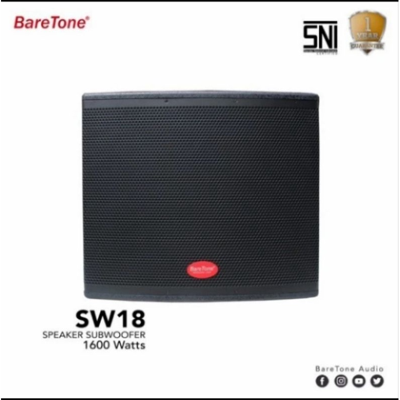 subwoofer aktif 18 inch baretone sw18 original baretone sw 18