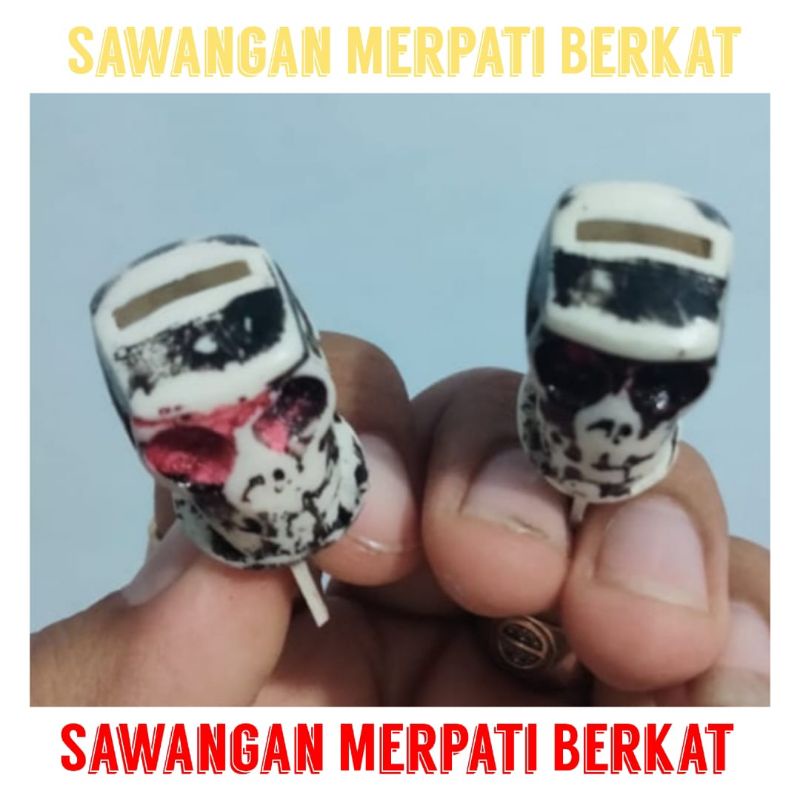 sawangan merpati burung model kepala tengkorak fiber