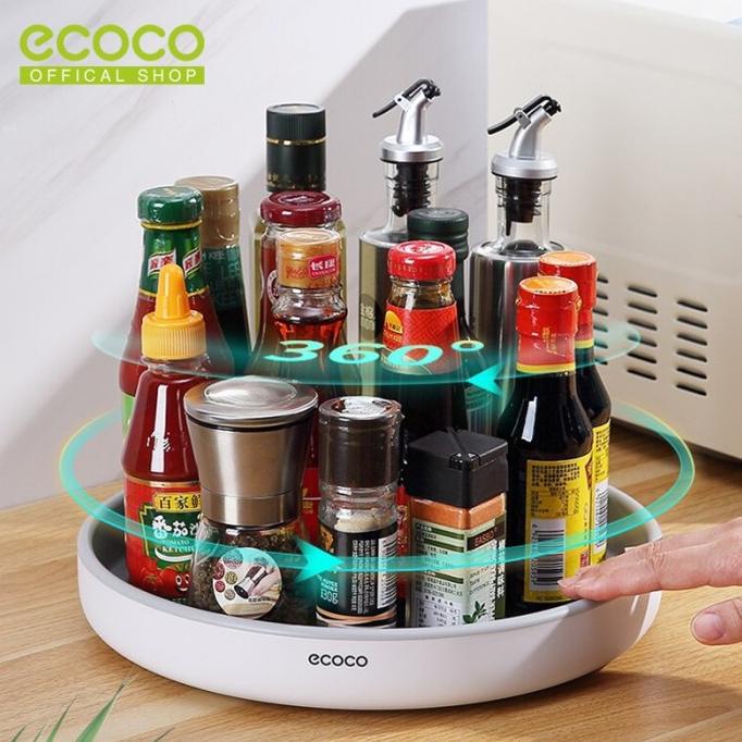 ECOCO 360 rotating storage box - Box kosmetik rak dapur rak bumbu