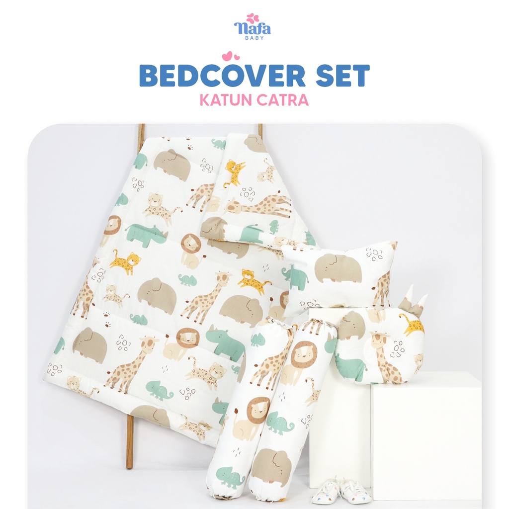 NAFA BABY - Bedcover Set Bayi Bantal Guling Ready Stock